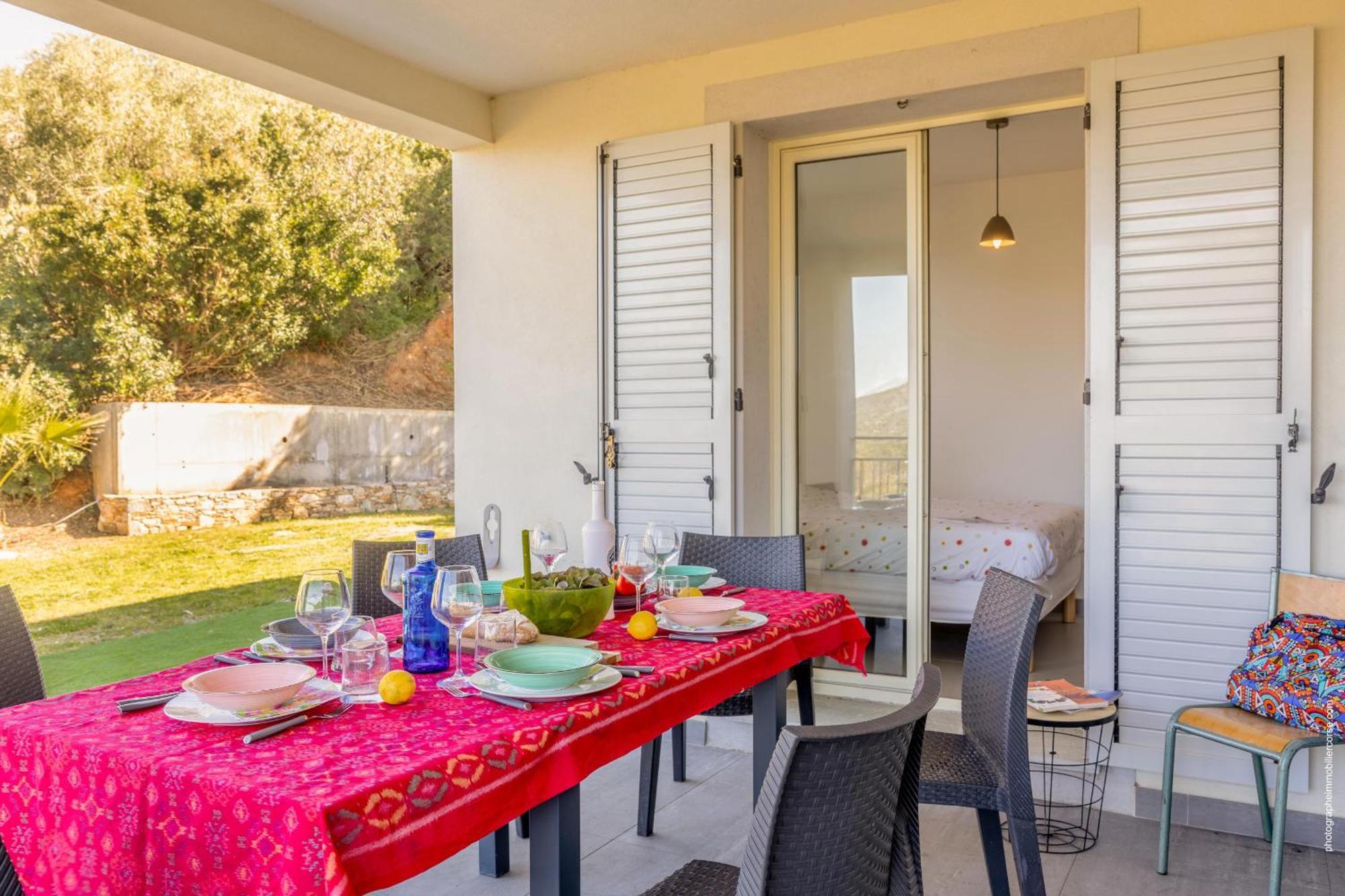 Appartement Vue Mer Fromontica Saint-Florent  Extérieur photo